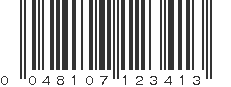 UPC 048107123413