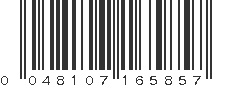 UPC 048107165857