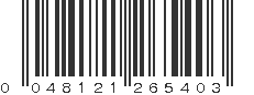 UPC 048121265403