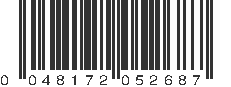 UPC 048172052687