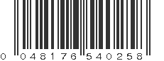 UPC 048176540258