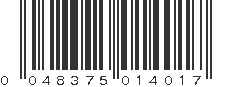 UPC 048375014017