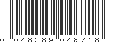 UPC 048389048718