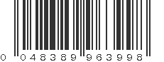 UPC 048389963998