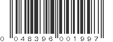 UPC 048396001997