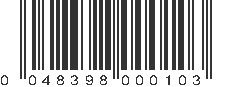 UPC 048398000103