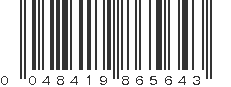 UPC 048419865643