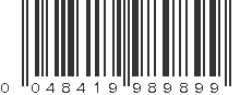 UPC 048419989899