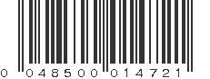 UPC 048500014721