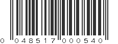 UPC 048517000540