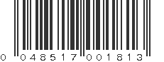 UPC 048517001813