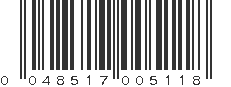 UPC 048517005118