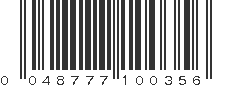 UPC 048777100356