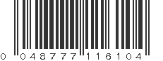 UPC 048777116104