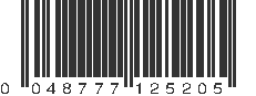 UPC 048777125205