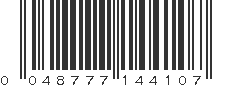 UPC 048777144107