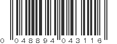 UPC 048894043116