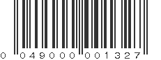 UPC 049000001327