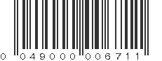 UPC 049000006711