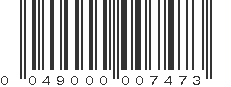 UPC 049000007473