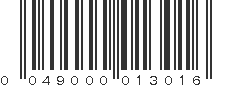 UPC 049000013016