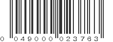 UPC 049000023763