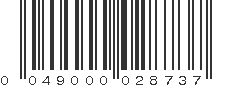 UPC 049000028737