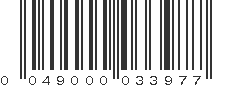 UPC 049000033977