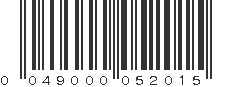 UPC 049000052015