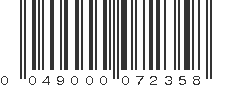 UPC 049000072358