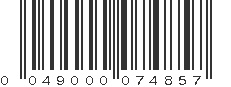 UPC 049000074857