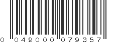 UPC 049000079357