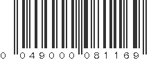 UPC 049000081169