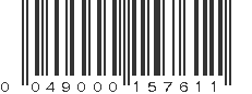 UPC 049000157611