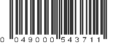 UPC 049000543711