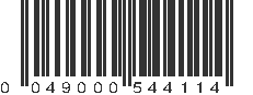 UPC 049000544114