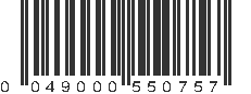 UPC 049000550757