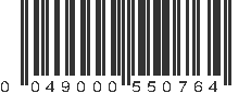 UPC 049000550764