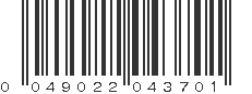 UPC 049022043701