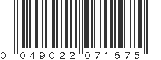 UPC 049022071575