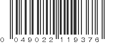 UPC 049022119376