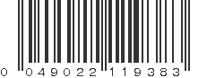 UPC 049022119383