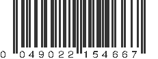 UPC 049022154667