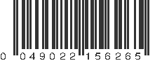 UPC 049022156265