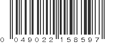 UPC 049022158597