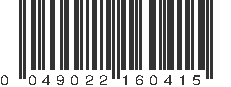 UPC 049022160415