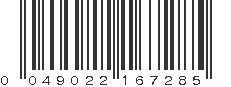 UPC 049022167285