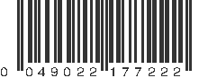 UPC 049022177222