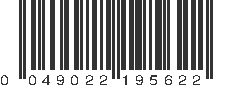 UPC 049022195622