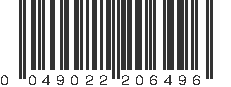 UPC 049022206496